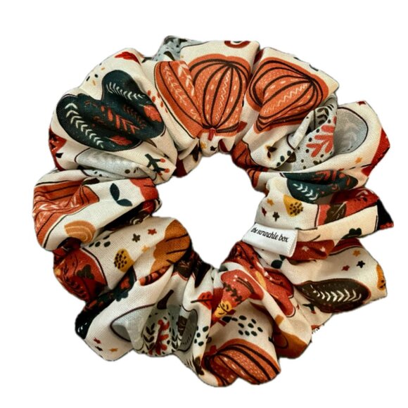 Regular Fall Scrunchie- Pumpkin Delight - Picture 1 of 1